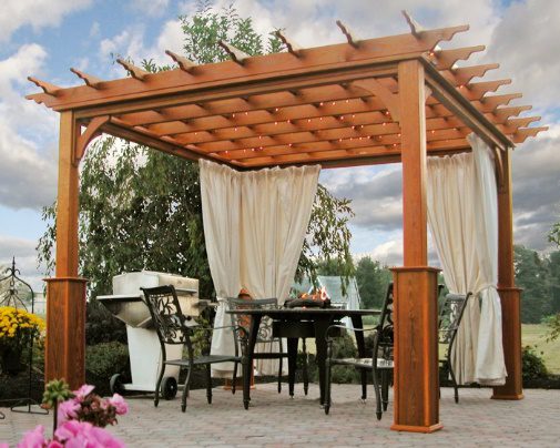 pergola dining outside