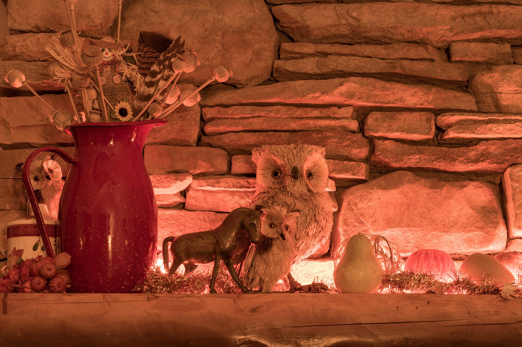 fireplace mantle