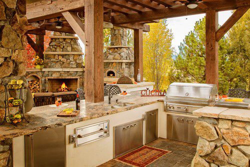 Italian outdoor kitchen design 