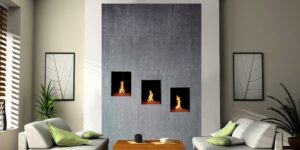 custom wall fireplace