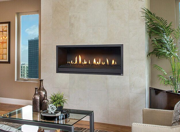 linear gas fireplace